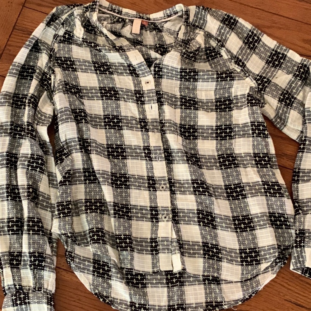 Anthropologie Pilcro S Plaid Button Down